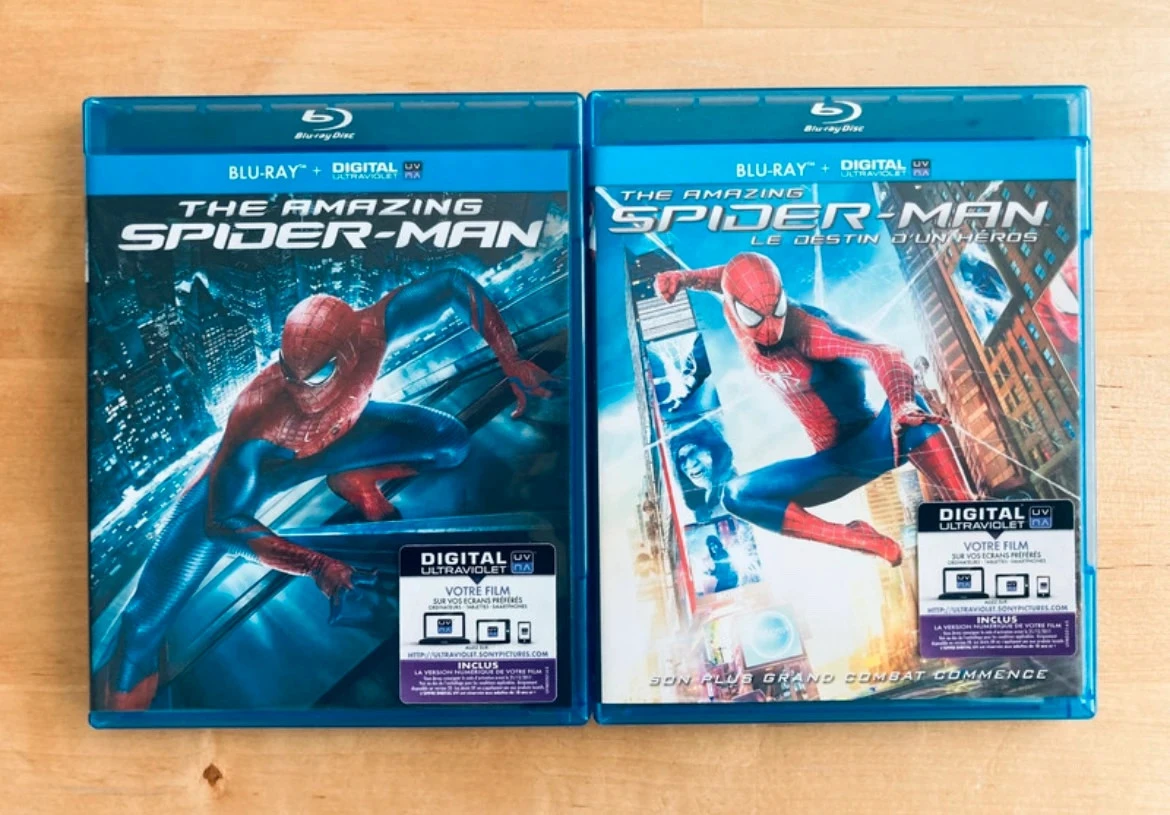 Lot 2 Blu-ray The Amazing Spider-Man.
